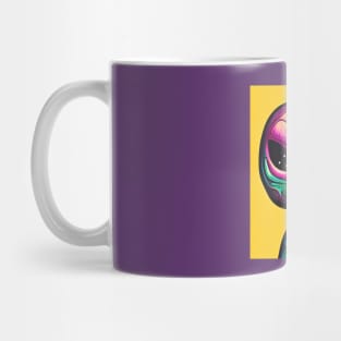 Psychedelic Alien Hippie Rectangle Design Mug